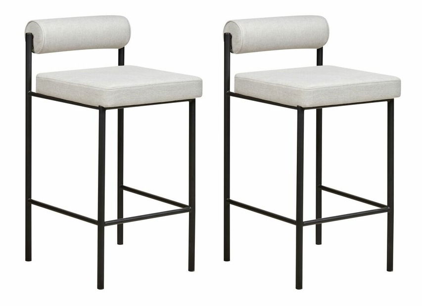 Set 2 ks barových stoličiek Aage (sivá)