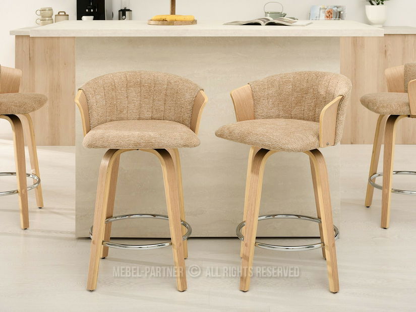 Scaun Helm (bej + stejar)