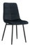 Scaun de sufragerie Damea 1 (Negru + Metal) 