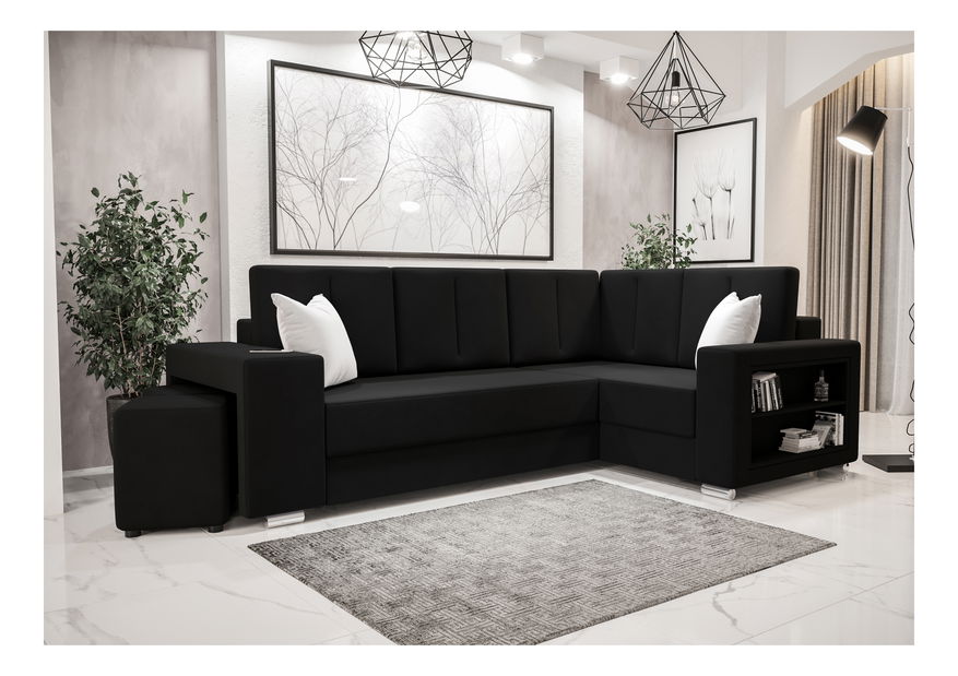 Kutna garnitura Lush (crna) (D)