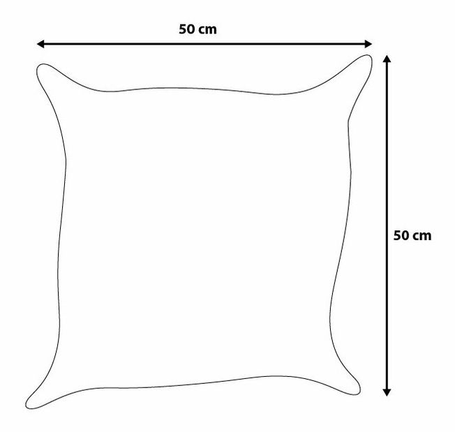 Kerti párna 50x50 cm Plain (szürke)