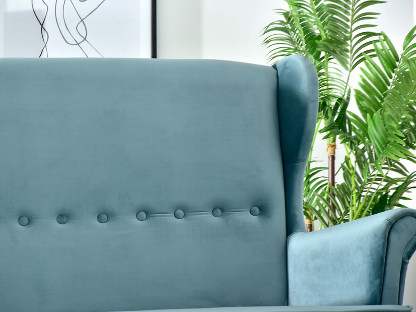 Pohovka dvojsedačka v tvare ušiak Muriera (biela)