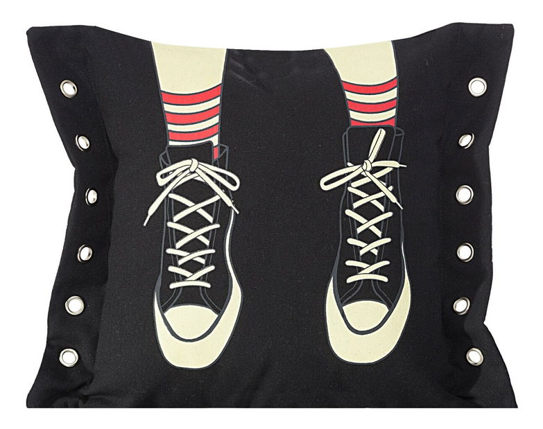 Ozdobný vankúš 40X40 cm Boots (čierna) (1 ks)