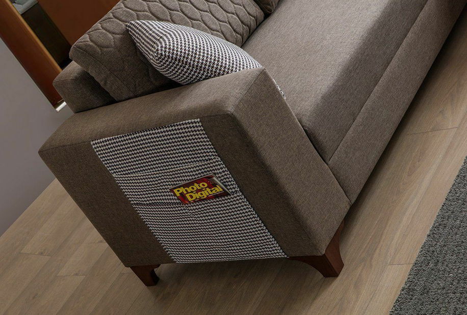 Rohová sedačka Lofty (hnedá)