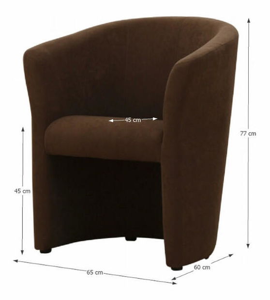 Fotel Cubali Micro barna