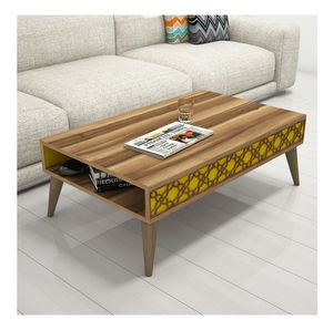 Stolić za kavu Clementine 1 (orah + žuta)