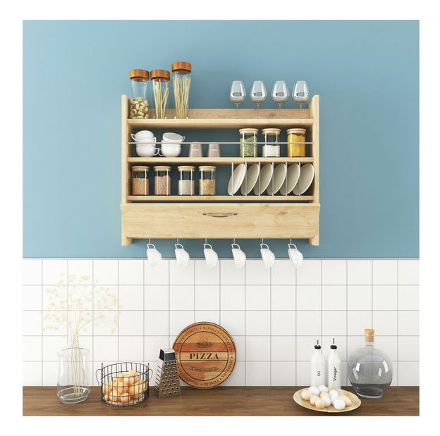 Kuhinjska polica Lobino (hrast)