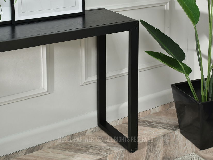 Konzolasztal Ines (fekete fa + fekete)