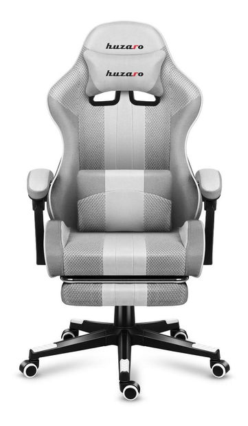 Fotoliu gaming Fusion 4.7 (alb + gri)