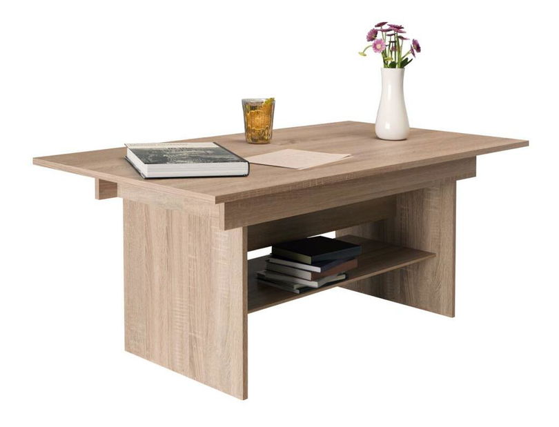 Rozkladací jedálenský stôl Likud (dub sonoma) (pre 4-6 osôb)