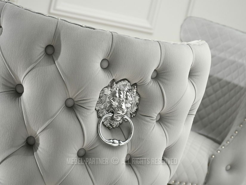 Scaun Gabi (gri + crom)