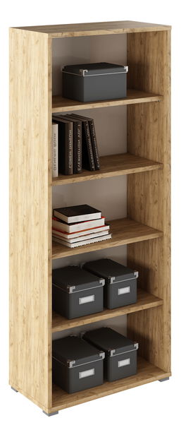 Regál Rumia 03 (dub artisan + biela)