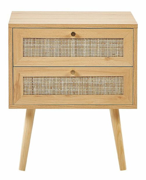 Éjjeliszekrény Perza (világos fa)