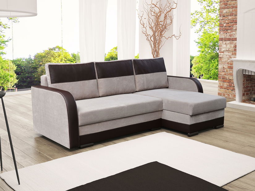 Colțar Lunaria (Gri deschis + Negru) (D)