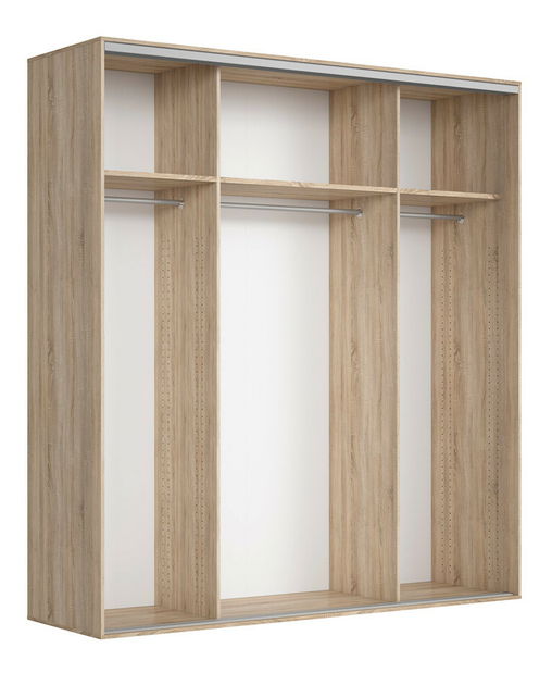 Šatníková skriňa BRW Nadir 220 (so zrkadlom)