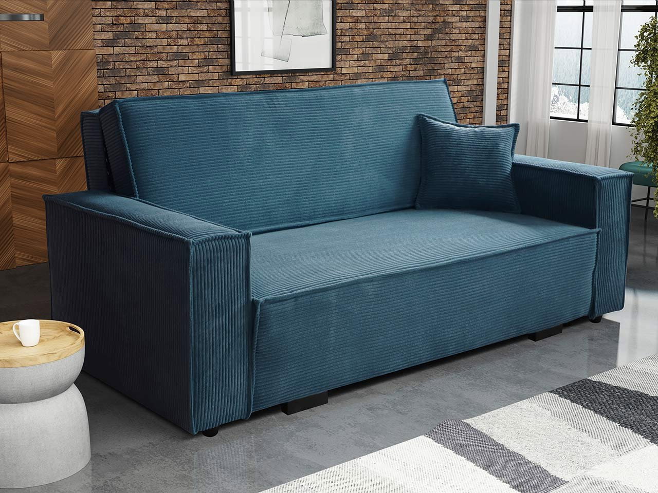 Sofa na razvlačenje Candy IV (tamnoplava)