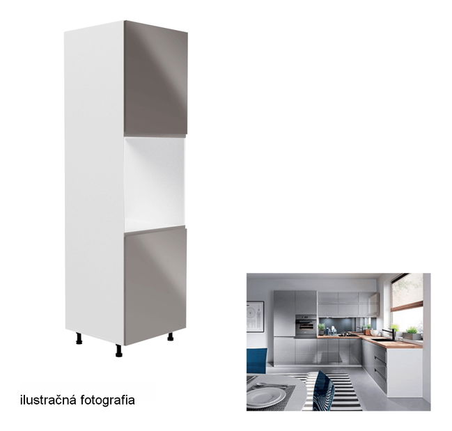 Potravinová skrinka Alvena (biela) 