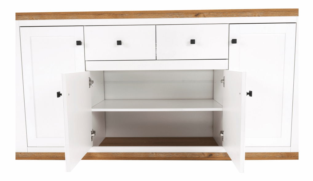 Komód Leoras MZ9 (fehér + grand tölgy)