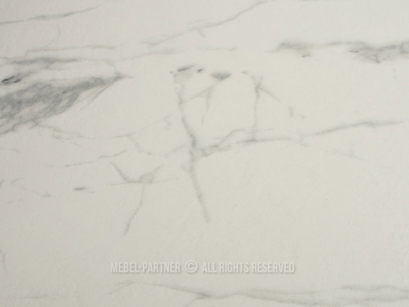 Masă de sufragerie Tornado (marmură albă + negru)