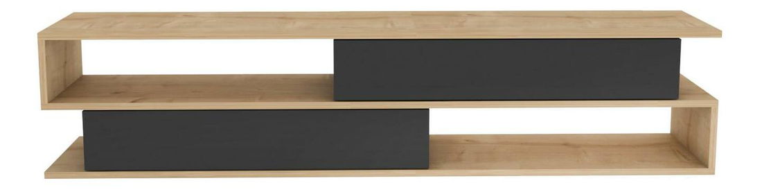 TV asztal Corezolla (tölgy + antracit)