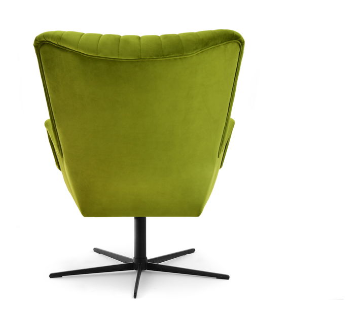 Relaxačné kreslo Elesenta (zamat + čierna)