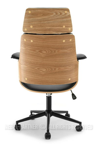 Kreslo Clementine (dub čierny + čierna)