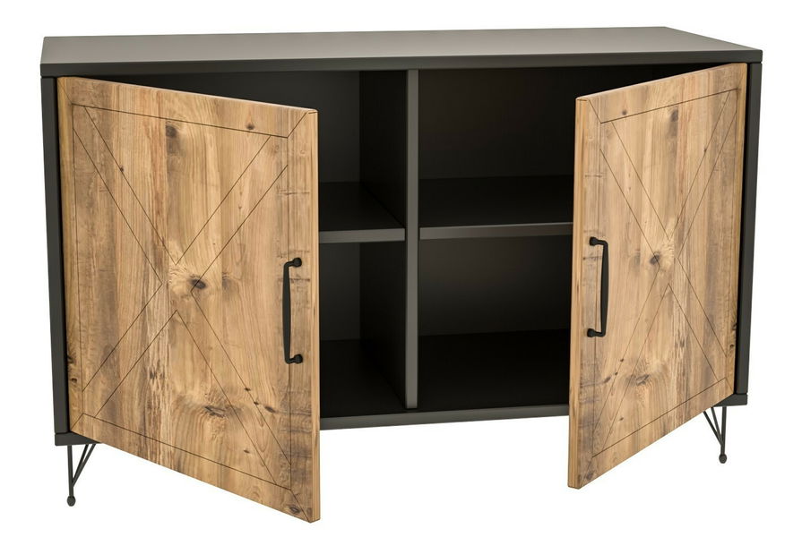 Skrinka Jurvik (antracit + dub)