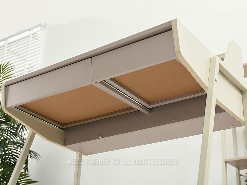 PC asztal Borge (bézs + krém)