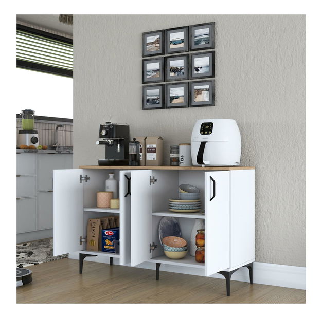 Dulap Jenaretta 162 (alb + nuc)