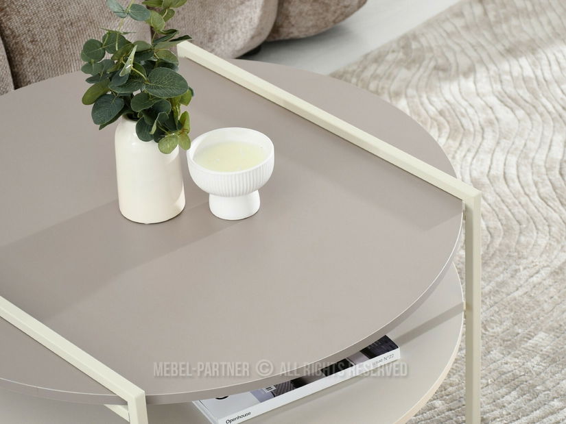 Măsuță de cafea Despidio (crem)