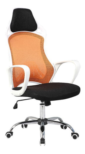 Kancelárske kreslo Ario (oranžová + čierna)