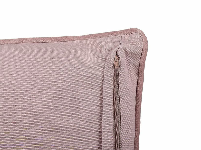 Sada 2 ozdobných vankúšov 45 x 45 cm Roma (ružová)