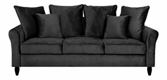 Sofa trosjed Banbury (crna)