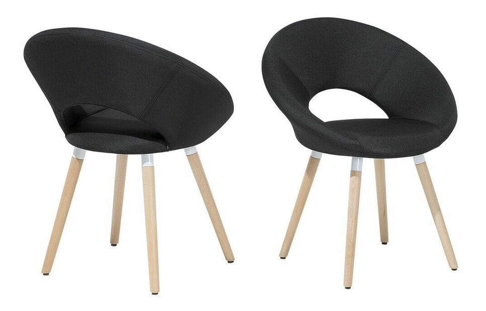 Set blagovaonskih stolica 2 kom. Roslav (crna)