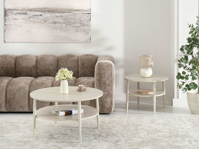 Konferenčný stolík Reforzada (krémová)