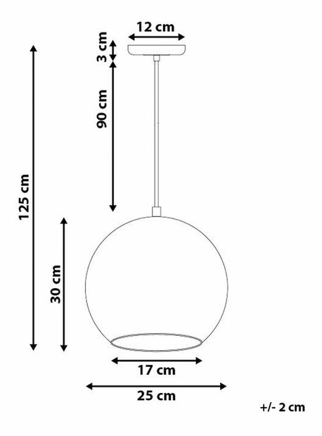 Lampă cu pandantiv Arato (auriu)