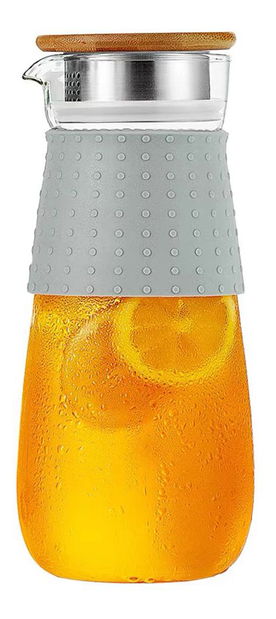 Carafă de apă cu capac și sită 1200ml Glaza 