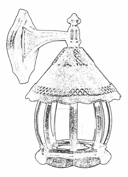 Iluminat de perete pentru exterior Dwayne (maro)