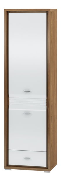 Ruhásszekrény Sekura 02 (fényes fehér)