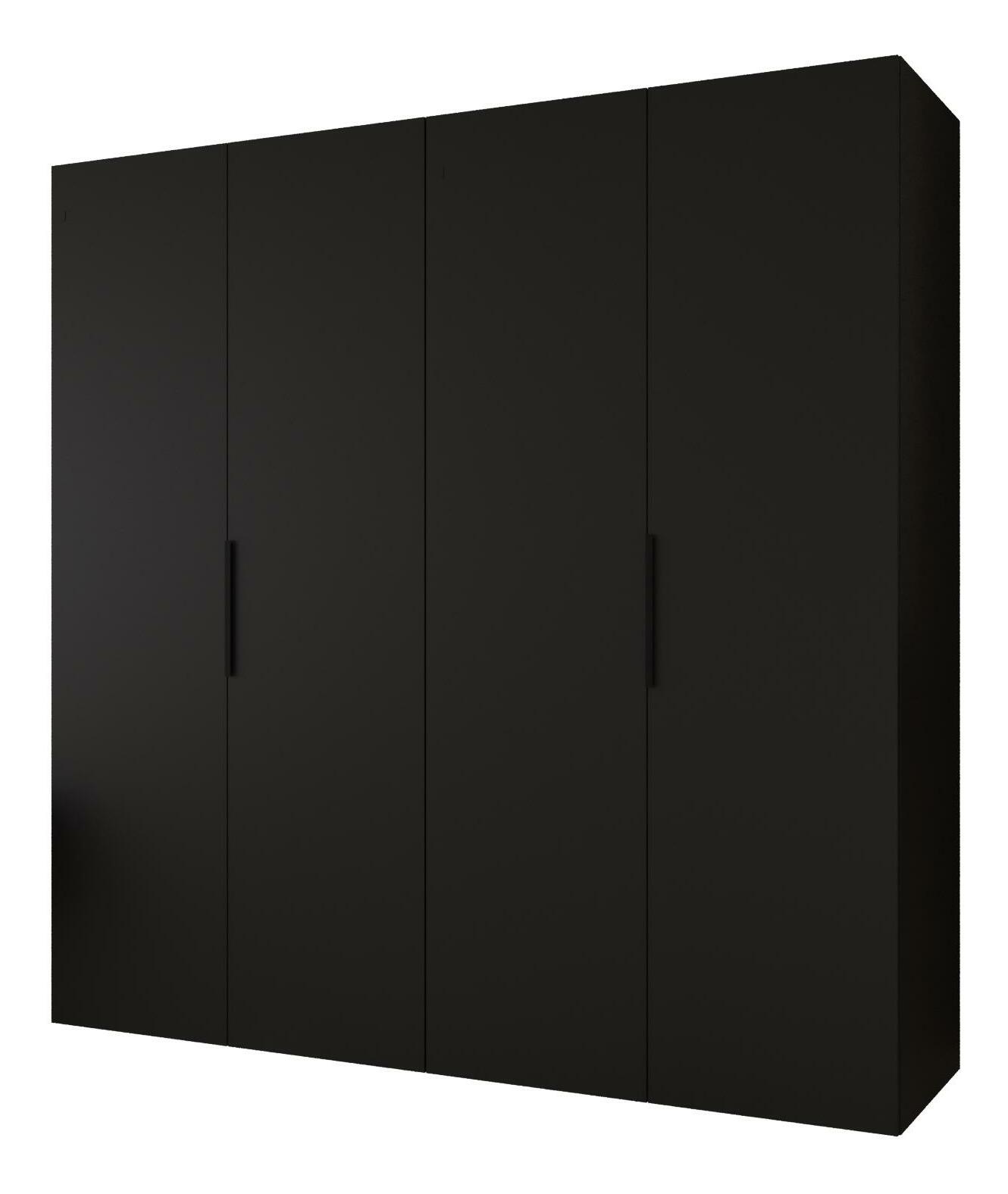 Dulap de haine 200 cm Mirabella 1 (Negru + Negru)