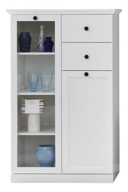 Vitrin Brendon 1D1W2S (fehér)