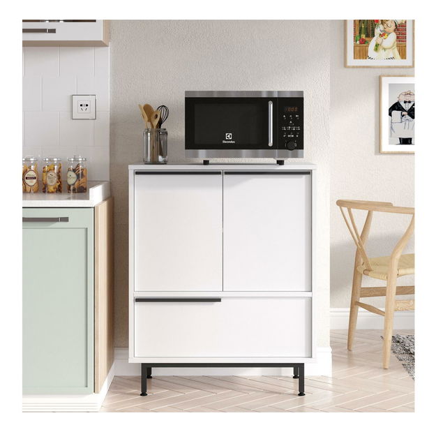 Kuhinjski ormarić Otto 8 A (bijela + crna)