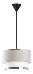 Stropné svietidlo Mesagrande 2 (svetlosivá + strieborná)