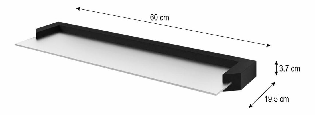 Polica Aurella (crna)