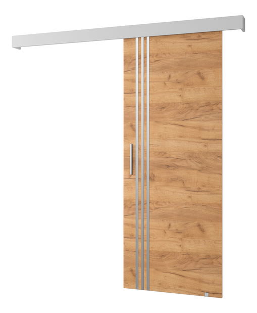 Uși culisante 90 cm Sharlene VI (craft auriu + alb mat + argintiu)