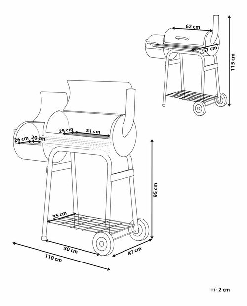 Grătar Siria (negru) 