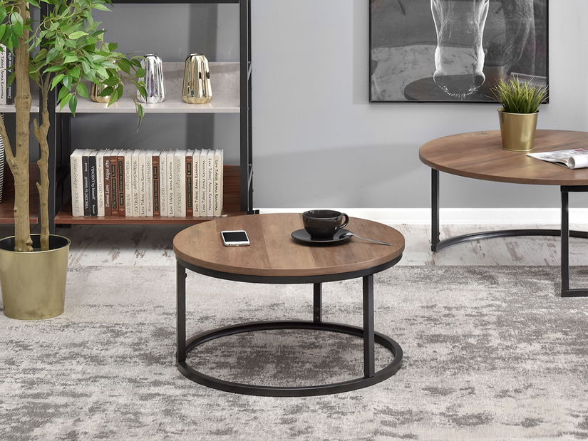 Stolić za kavu Kolja stolić S (orah + crna)