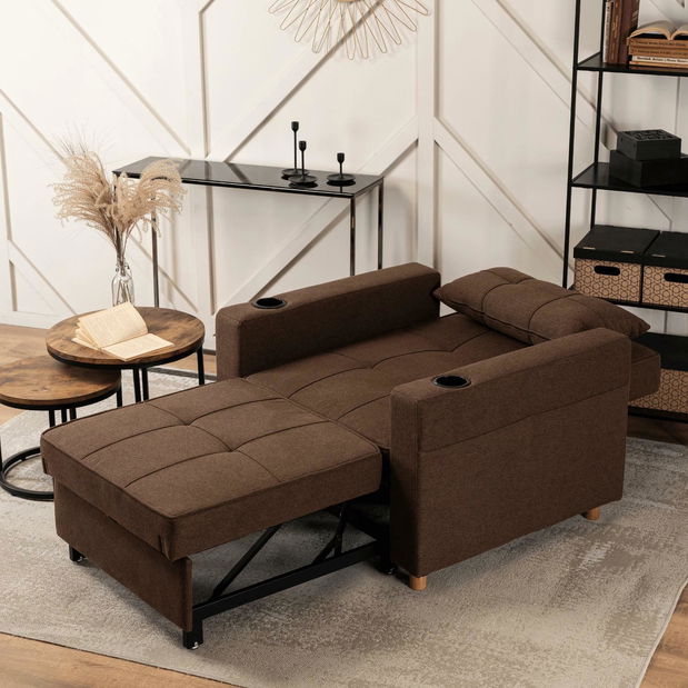 Széthúzható fotel Suspendida (barna) 