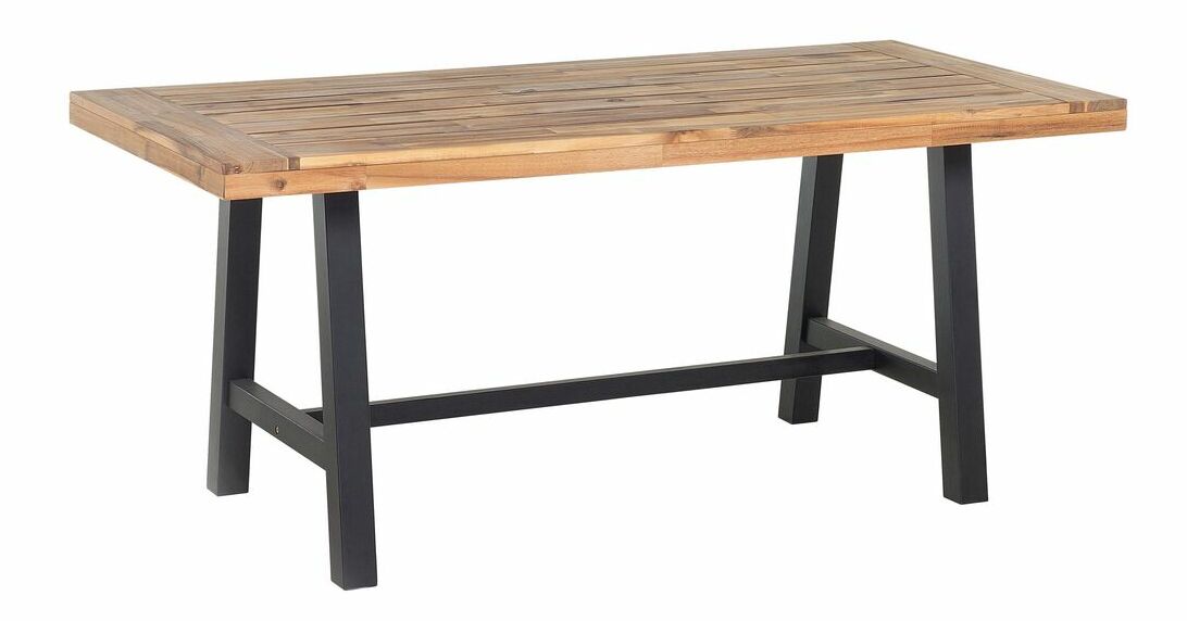 Záhradná jedálenská sada Scalia (čierna)