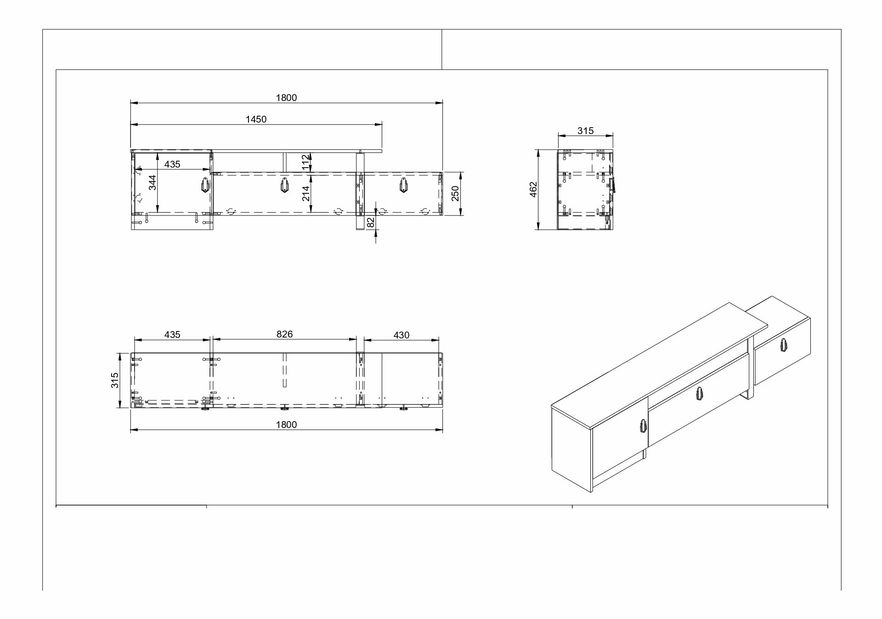 Masă TV/Dulap Arama